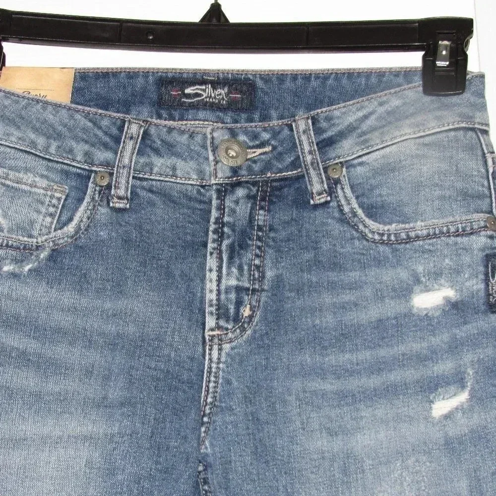 NWT SILVER Avery High-Rise Boot Jeans Size 25
